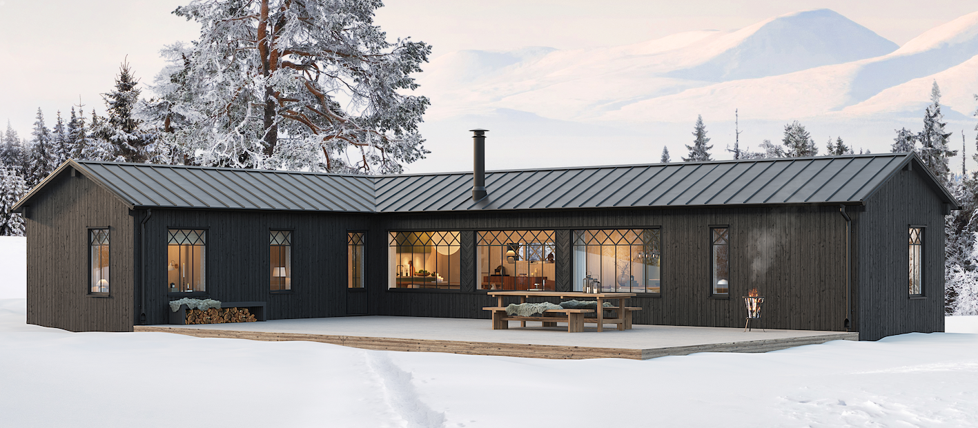 Klassisk fjällstuga på 105 kvm